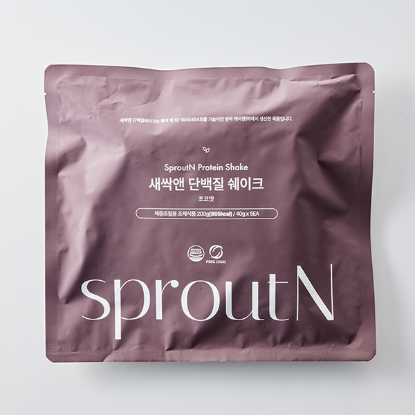 새싹앤 단백질쉐이크 초코맛(40g*5팩)