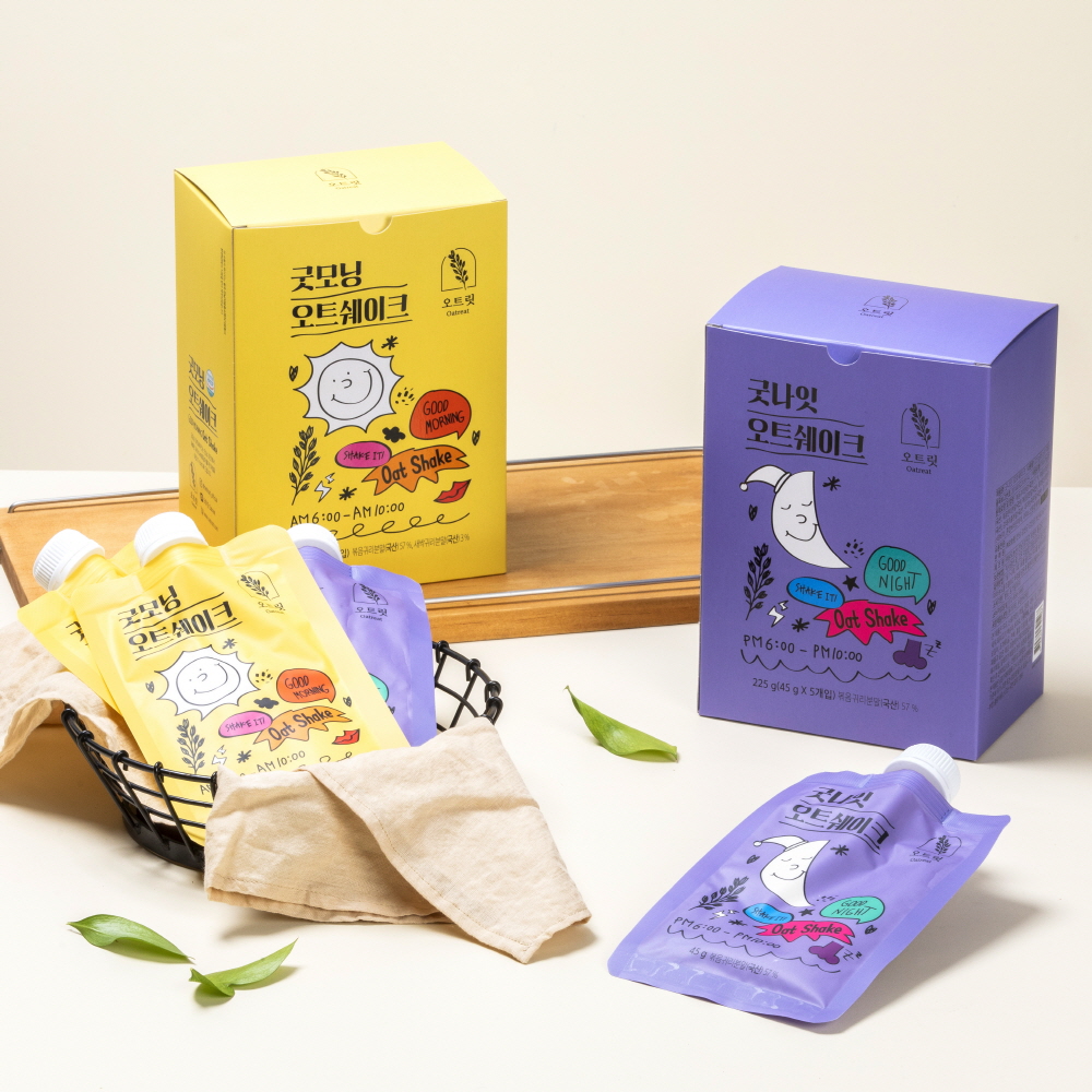 굿모닝&굿나잇 한끼대용 오트쉐이크 45g x 5팩