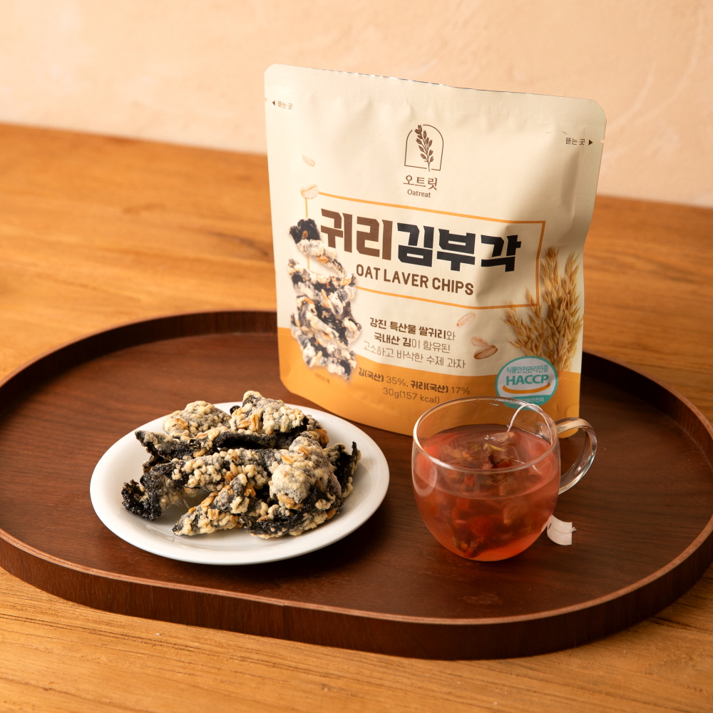 오트릿 귀리김부각 30g x 5봉 (선물세트 유무 선택)