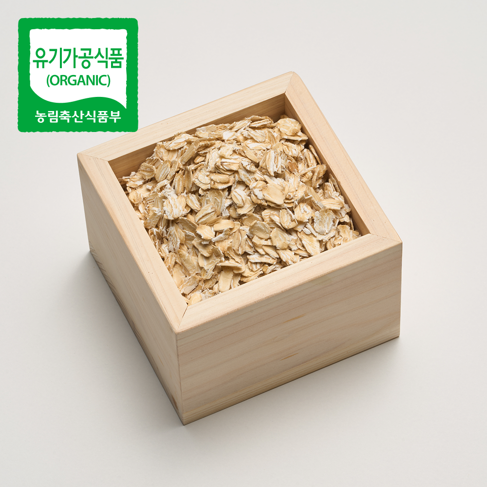 유기농 국산 오트밀 압착 귀리밥 350g 2개