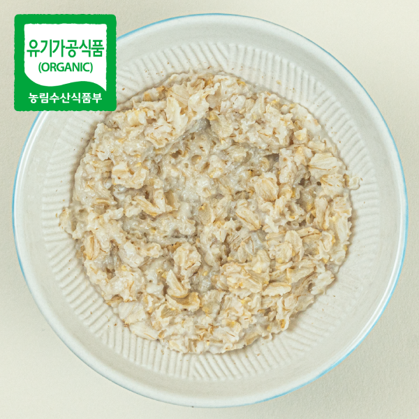 유기농 국산 오트밀 압착 귀리밥 350g 2개