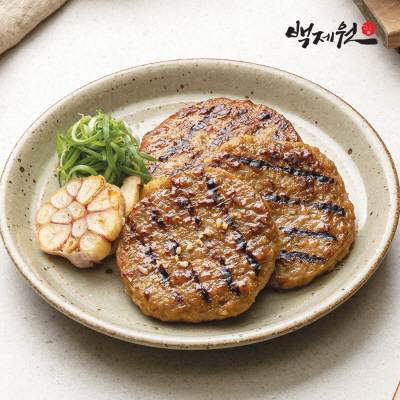 백제원 한돈 너비아니 떡갈비 160g(80g x 2) 대표이미지 섬네일