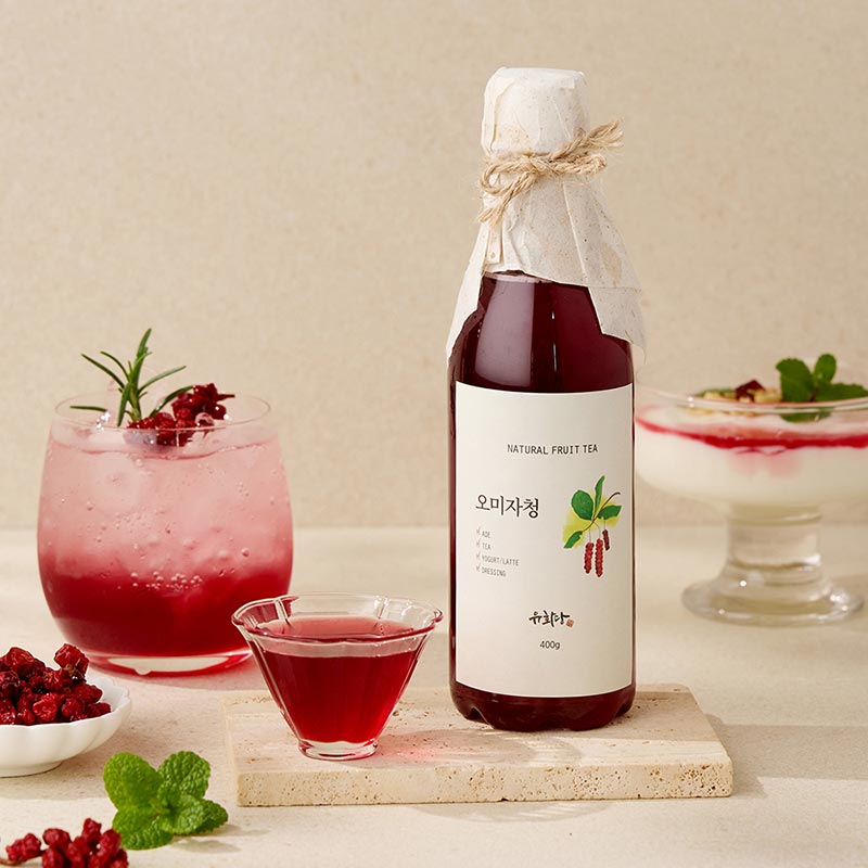 국산 오미자로 담은 오미자청 400g