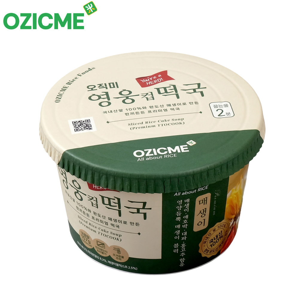 (오직미)영웅컵떡국 157g 매생이떡국