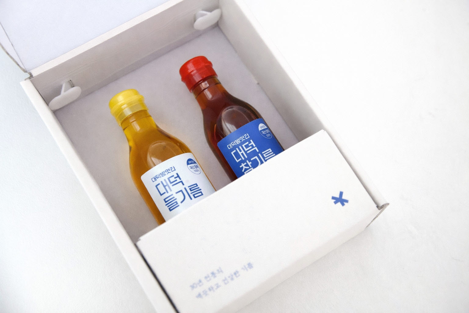 국산참기름 +국산들기름 선물세트 (350ml+350ml)