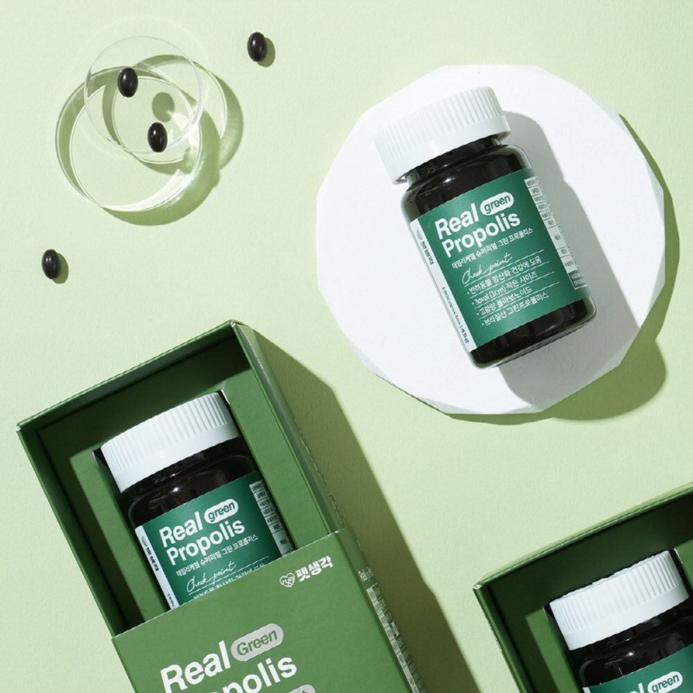 펫생각 데일리케얼 그린프로폴리스 강아지 항산화 영양제 180정