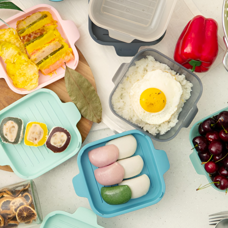 채널앤쿡 BPA FREE 전자렌지 용기 밀폐용기 혼합5P 냉동밥 소분용기 반찬통