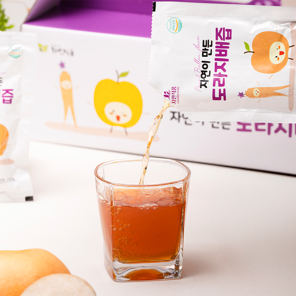(도라지 15%) 자연이 만든 도라지배즙 파우치 100ml x 30팩/60팩