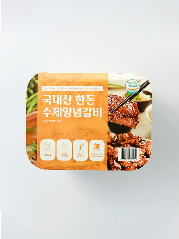 프리미엄 한돈 수제양념갈비 (800g/냉동)