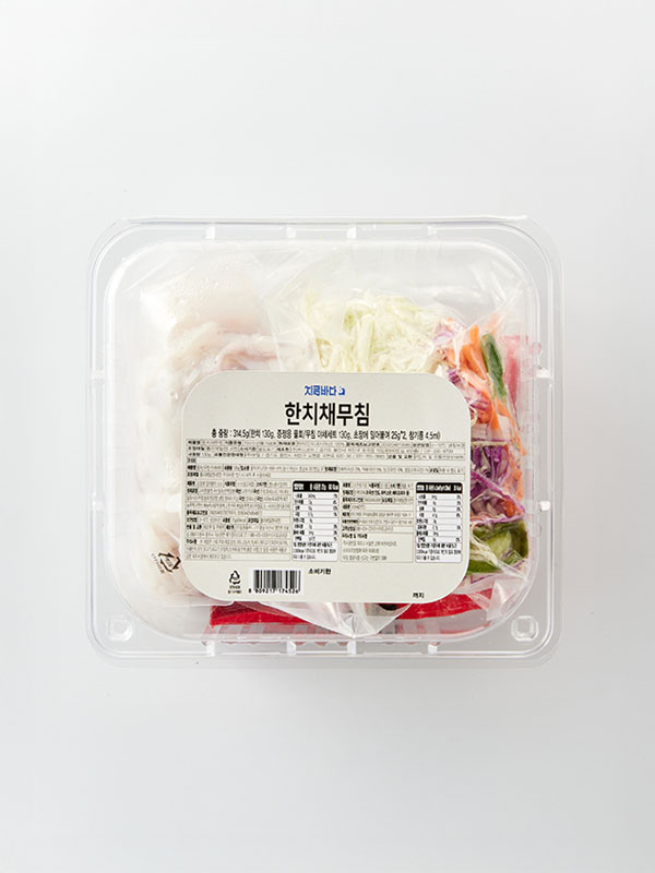 간단! 한치회무침(314.5g/채소+소스 동봉)
