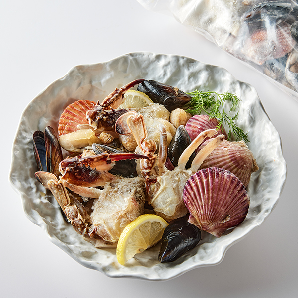 다용도 해물모듬(600g) 홍가리비 꽃게 홍합 굴 대표이미지 섬네일