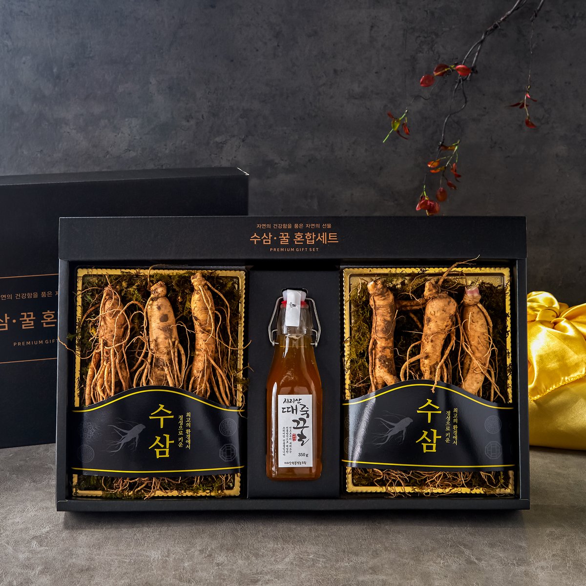 때죽꿀 들어간 수삼&꿀 혼합세트