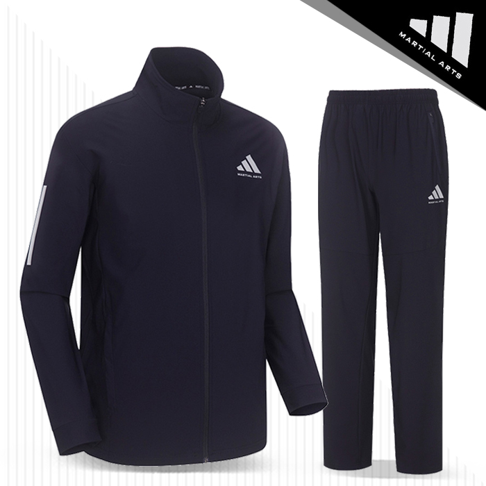 아디다스 컴뱃스포츠 마샬아츠 에어쿨링 트레이닝 세트 TR140JS 네이비_오