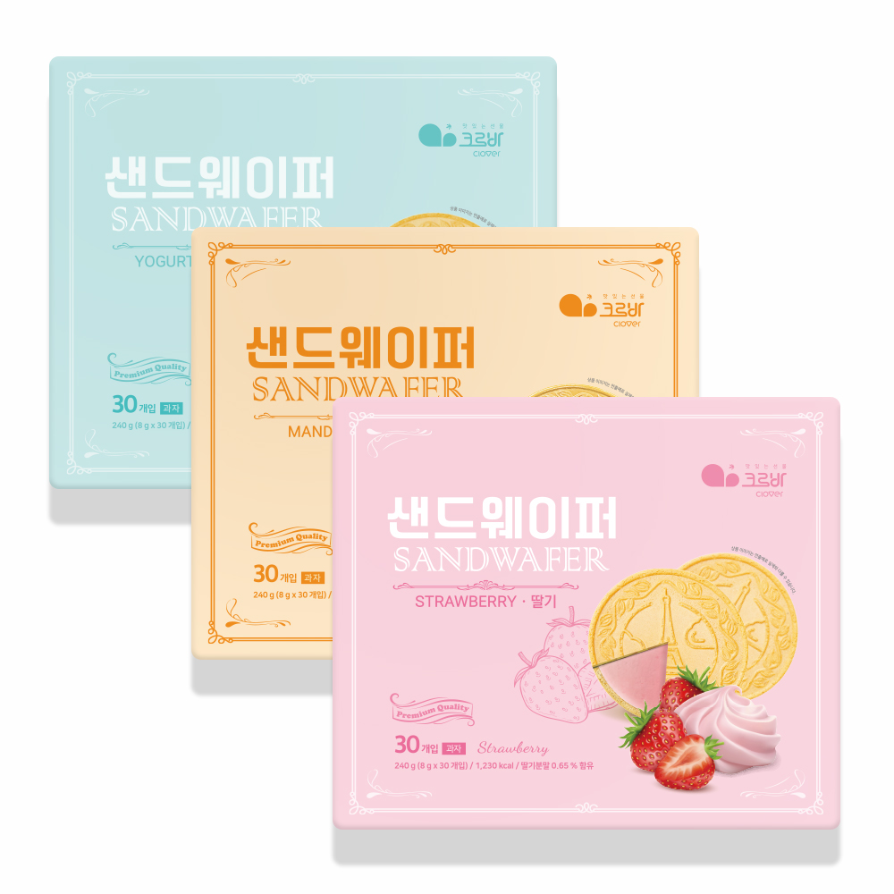 위드쿡 샌드웨이퍼(요거트/감귤/딸기) 대표이미지 섬네일