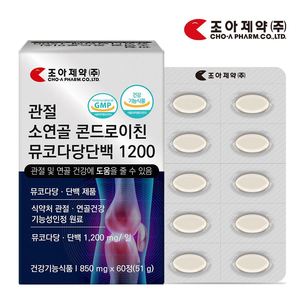 조아제약 관절 소연골 콘드로이친 1200 뮤코다당단백 1개월분