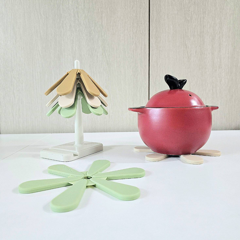 트리냄비받침대 실리콘냄비받침 3P