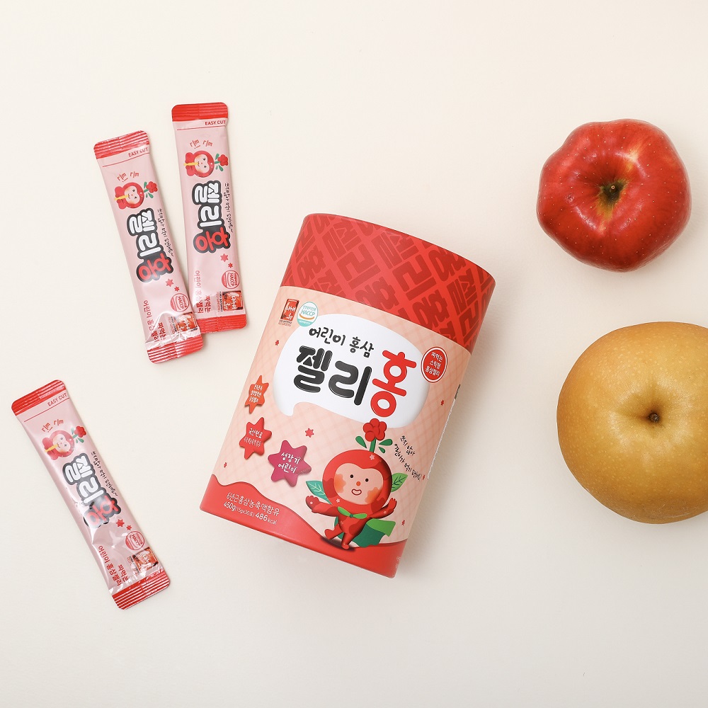 첨가물 없는 6년근 어린이 홍삼젤리 젤리홍 진안홍삼 30포