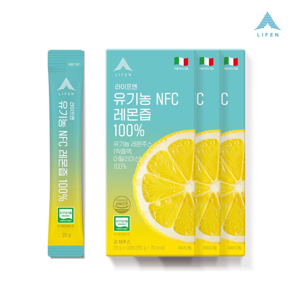 라이프엔 유기농 NFC레몬즙100% 6박스