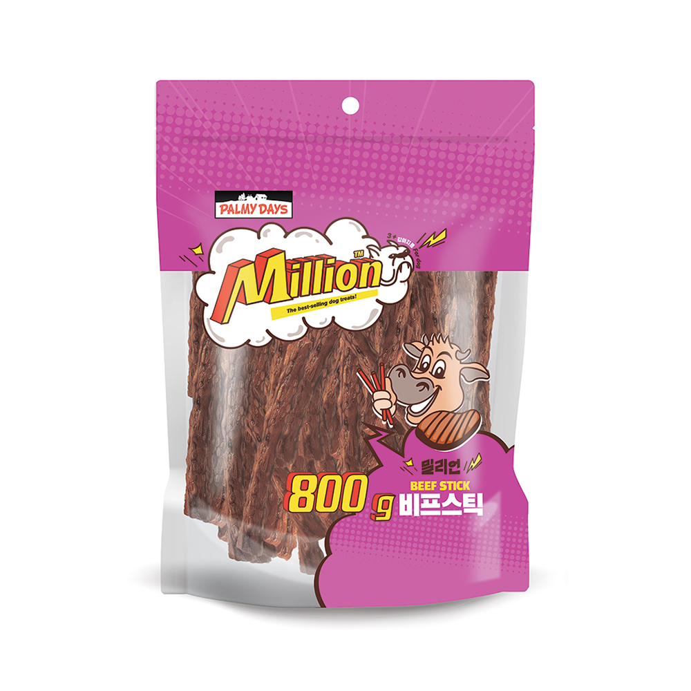 파미데이즈 밀리언 비프스틱 800g 강아지 대용량 육포간식