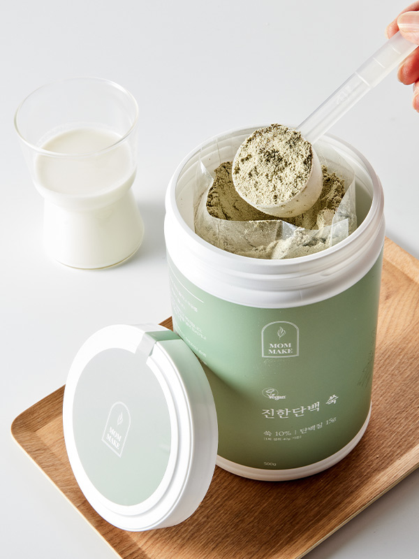 [맘메이크] 진한단백 쑥 단백질쉐이크(500g/통)