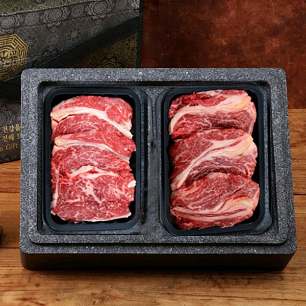[서가한우] 1++등급 구이선물세트 1kg(등심 500g+특수부위 500g) 대표이미지 섬네일