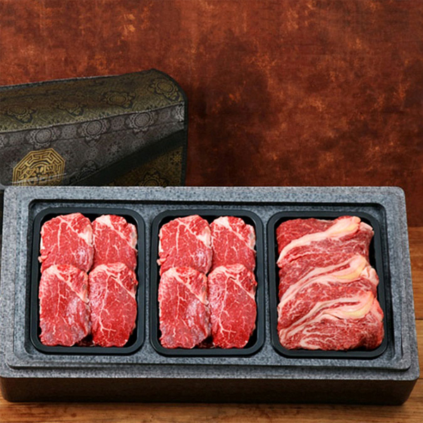 [서가한우] 1++등급 구이선물세트 1.2kg(등심400g+특수부위400g+특수부위400g) 대표이미지 섬네일