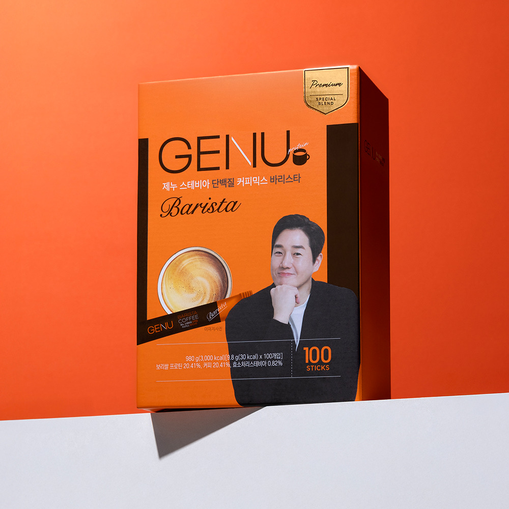 제누 스테비아 단백질 커피믹스 바리스타 9.8g, 100개입, 1박스