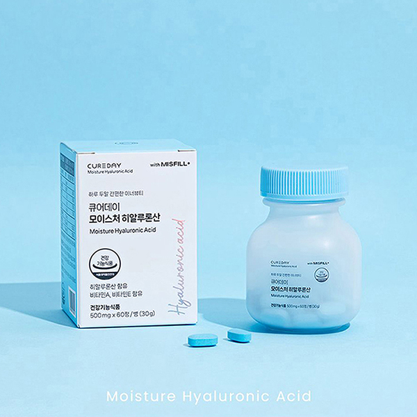 큐어데이 모이스쳐 히알루론산 500mg X 60정