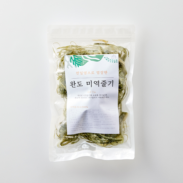 천일염으로 염장한 완도 미역줄기 300g