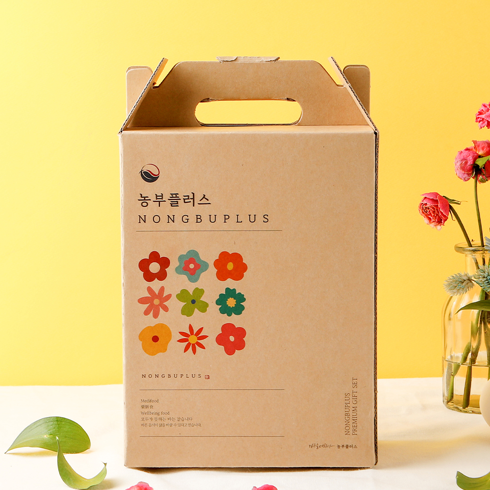 농부플러스 렌틸콩 병아리콩 국산 잡곡 찰현미 2병 선물세트