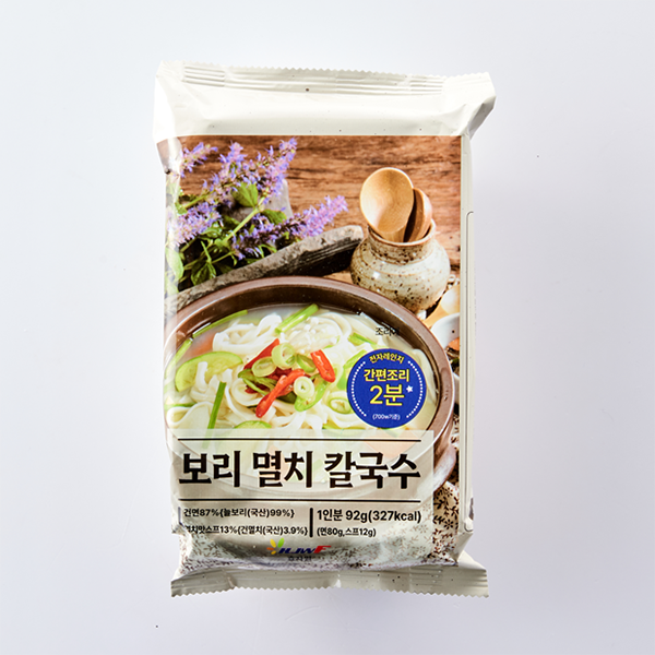 국산보리멸치 칼국수 92g