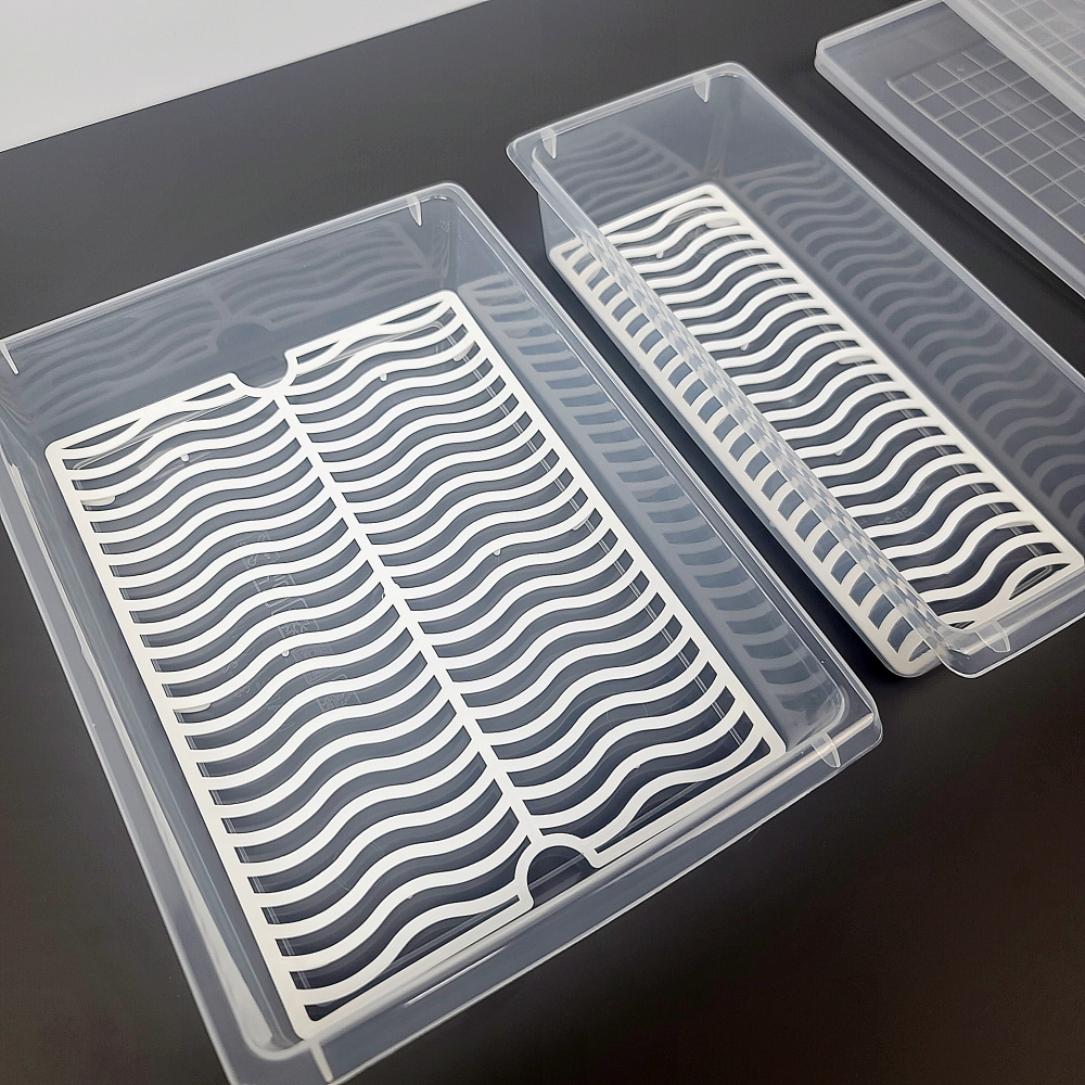 투명 물빠짐 생선 육류 야채 다용도 밀폐용기