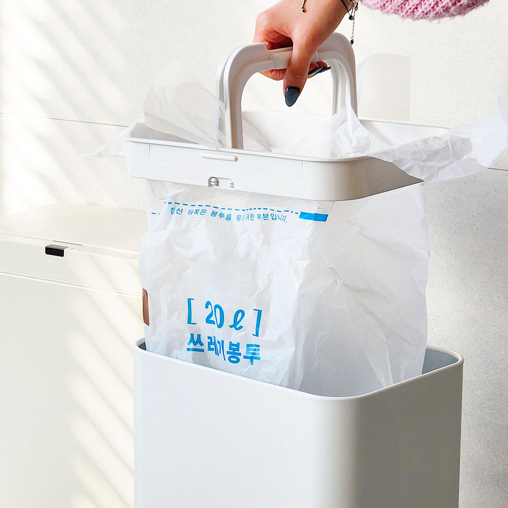 데코아르 블룸 스마트 0.5초자동센서 스테인레스 휴지통 20L