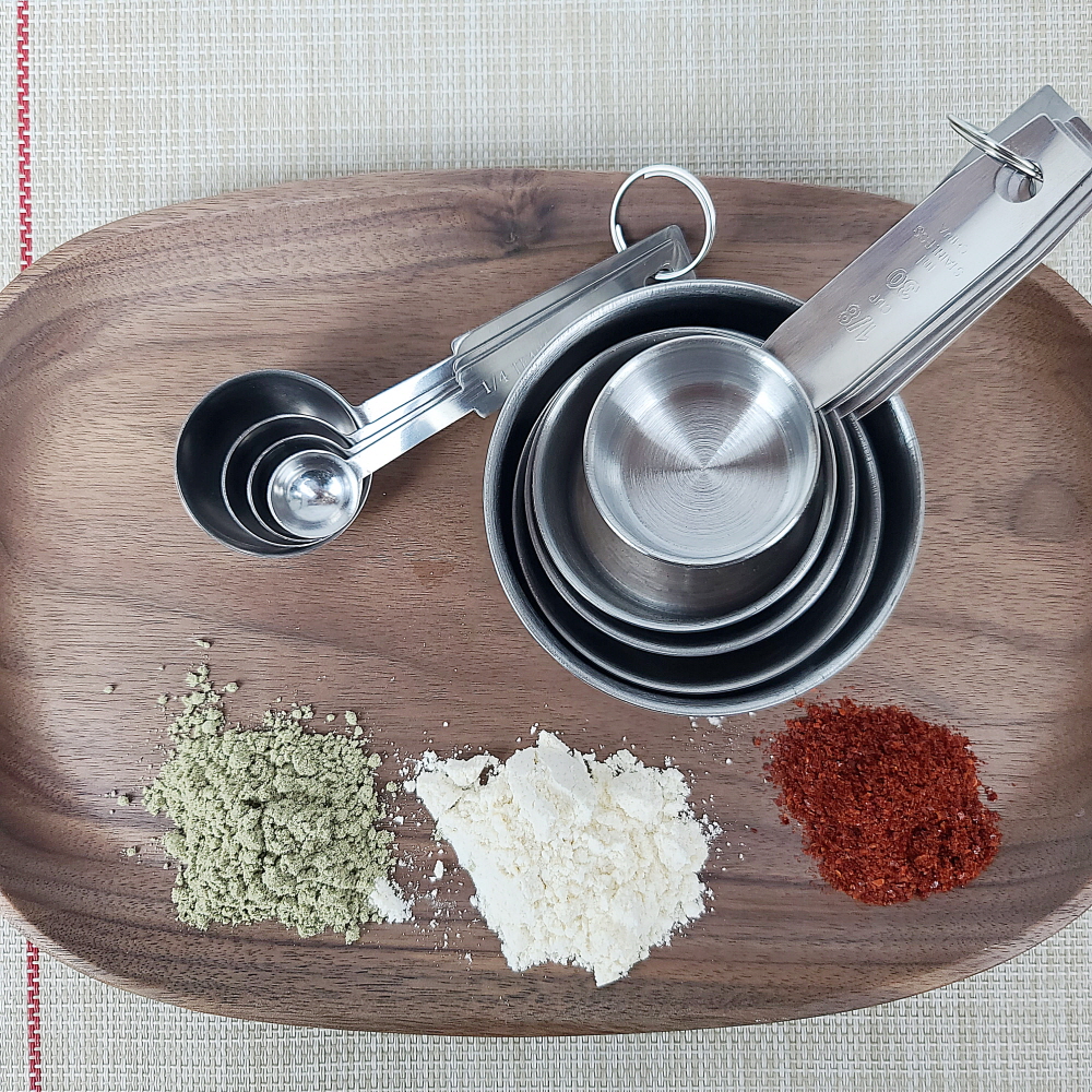 베이킹 요리필수품 스테인리스 계량컵과 계량스푼