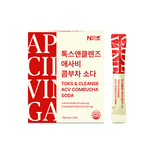 뉴네이처 톡스앤클렌즈 애사비 콤부차소다 1개(5g x 30포) 대표이미지 섬네일