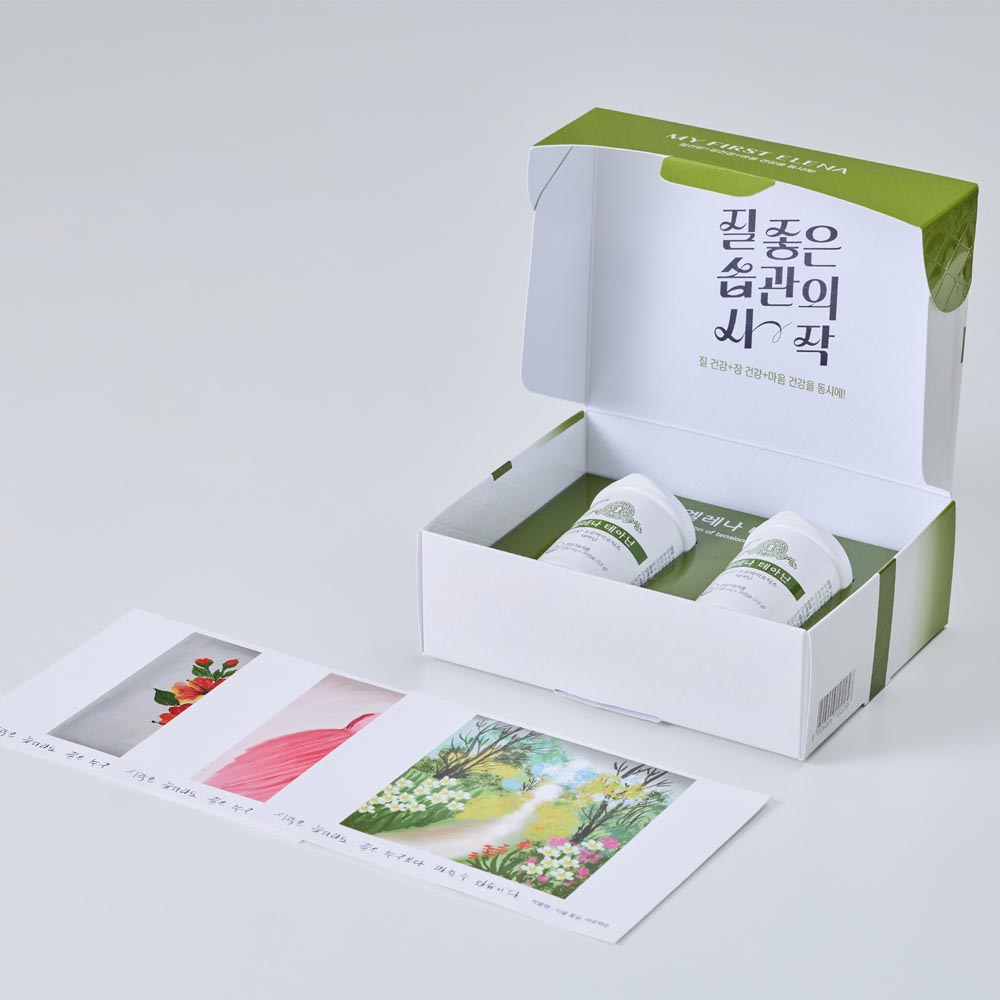 유한양행 엘레나 테아닌 스트레스로 인한 긴장완화 마음건강 질건강 유산균 60캡슐