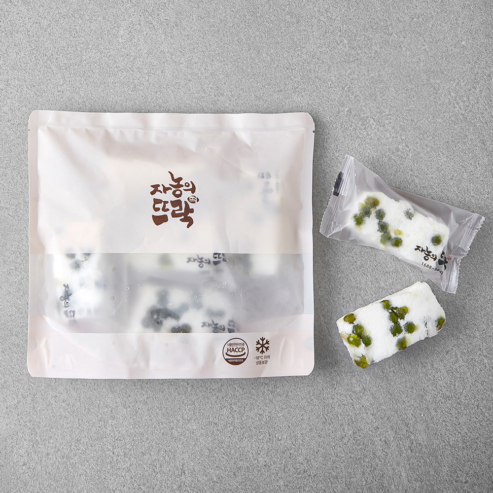 (소포장) 자농의뜨락 완두백설기 250g(50g x 5개입) x 3팩 대표이미지 섬네일