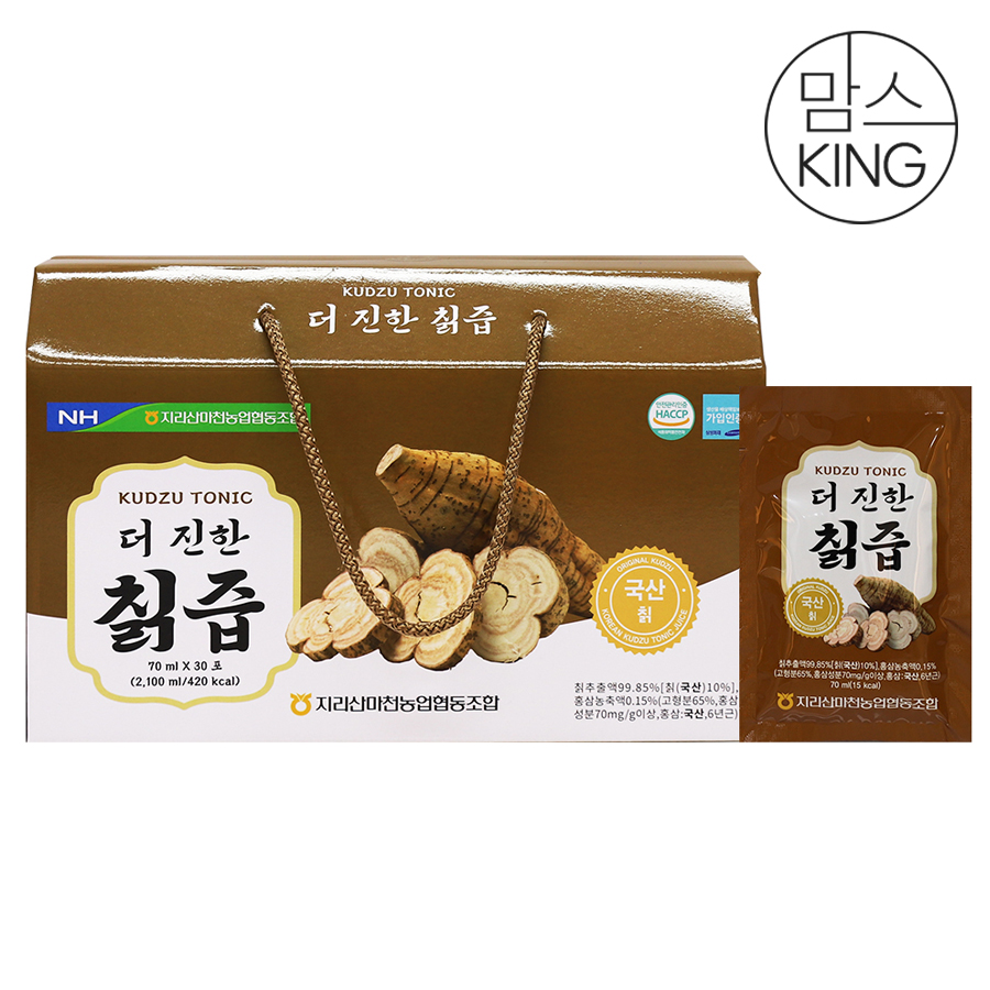 [맘스킹] 지리산마천농협 더 진한 칡즙 70mlx30포 2박스 대표이미지 섬네일
