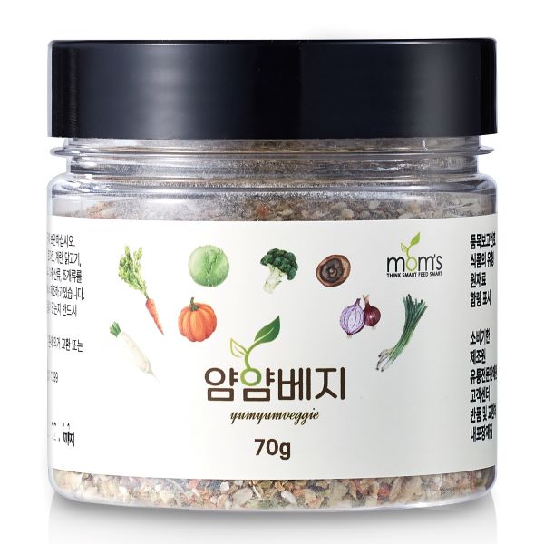 얌얌베지 8가지 건조 야채알갱이로 만든 유아식 이유식 중기 간편 국 찌개 볶음밥용