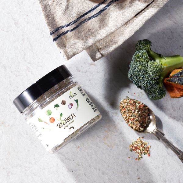 얌얌베지 8가지 건조 야채알갱이로 만든 유아식 이유식 중기 간편 국 찌개 볶음밥용