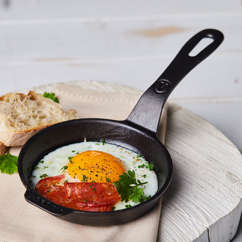 빅토리아 주물 미니스킬렛 에나멜 브런치 후라이팬 12cm