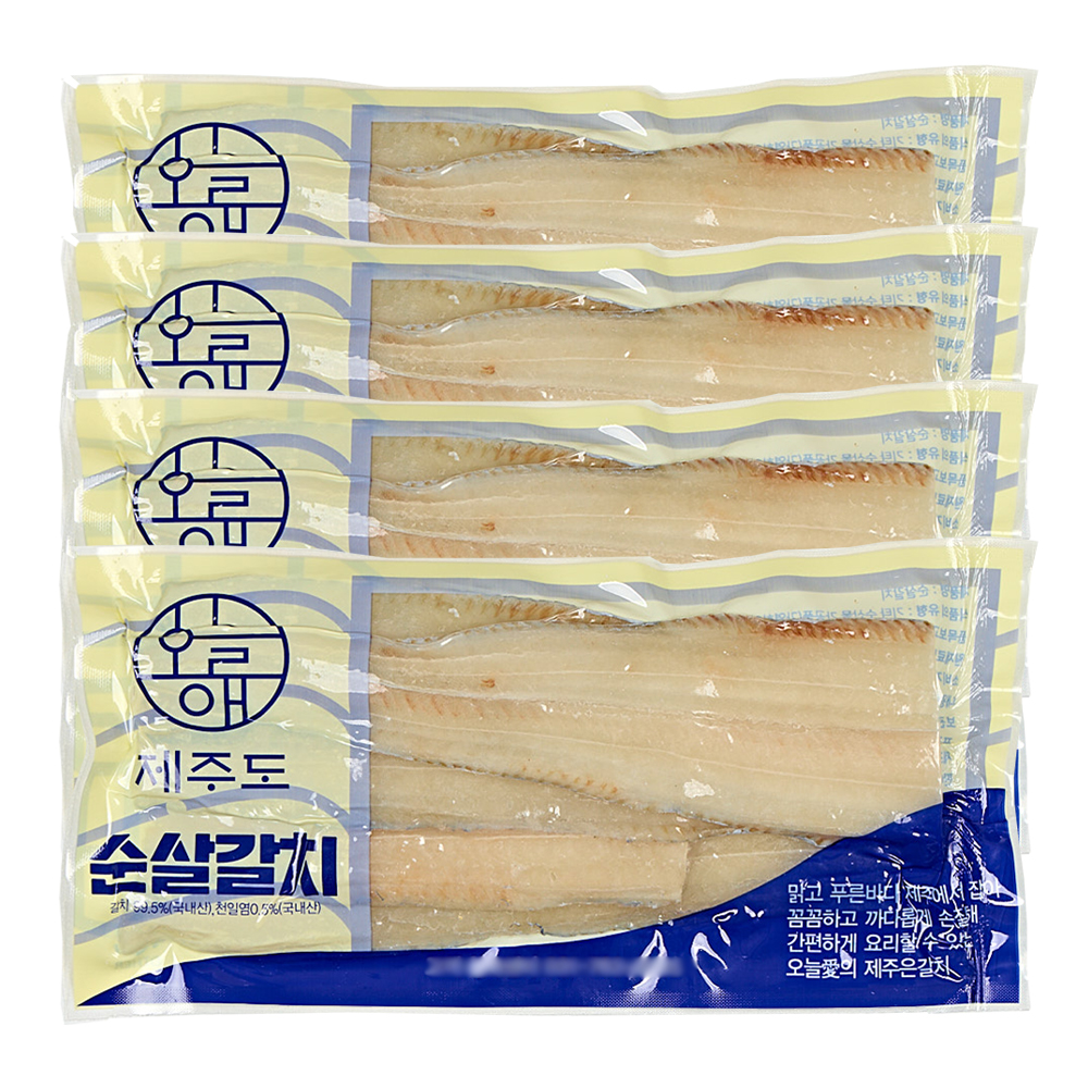 제주 싱싱한 뼈없는 순살갈치 100g 4팩 6팩