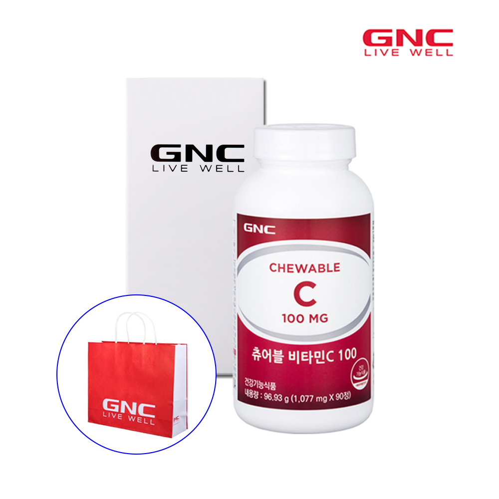 [GNC] 츄어블비타민C 100(90정 30일분) 대표이미지 섬네일