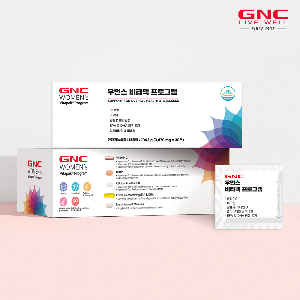 [GNC] 우먼스 비타팩 프로그램 대표이미지 섬네일