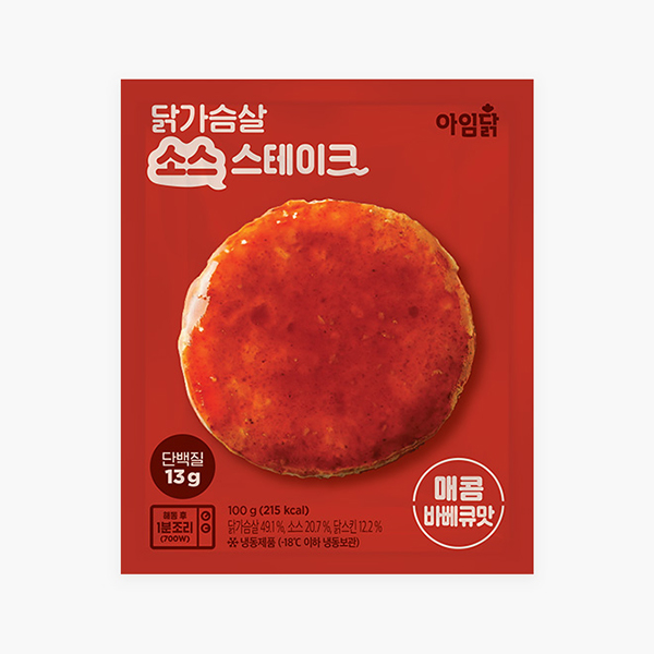 닭가슴살 소스스테이크 매콤바베큐맛 (100g)