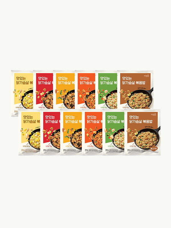 맛있는 닭가슴살 볶음밥 6종 (200g×12팩)
