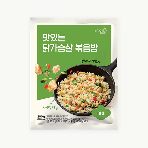 [쿠폰가: 10,800원]<br>맛있는 닭가슴살 볶음밥 3종 (200g×9팩)