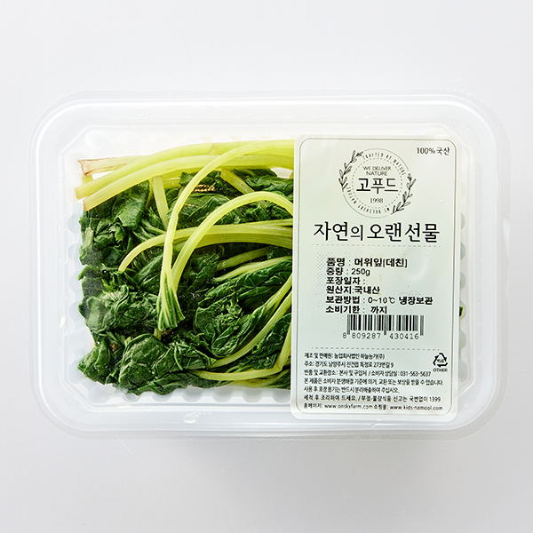 국산 데친 머위잎(250g)