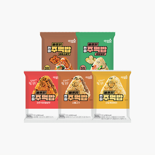 바쁘닭 주먹밥 5종 (100g×10팩)