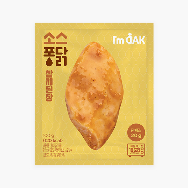 [쿠폰가: 13,520원]<br>소스퐁닭 3종 (100g×9팩)